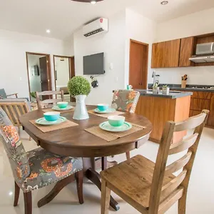 Acogedor Departamento Boho Cerca De La Playa Apartamento